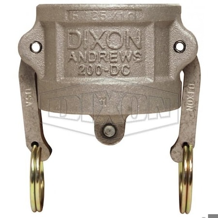Dixon Type DC Cam and Groove Dust Cap, 2-1/2 in, Aluminum, Domestic 250-DC-AL